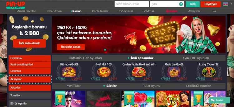 Pin-Up Casino Azərbaycan üzrə Rəsmi Saytı